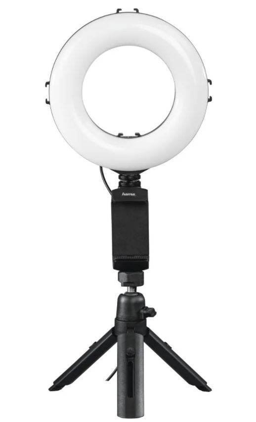 Кольцевой осветитель Hama SpotLight Work Area 67, 48 LED, 17см, bluetooth