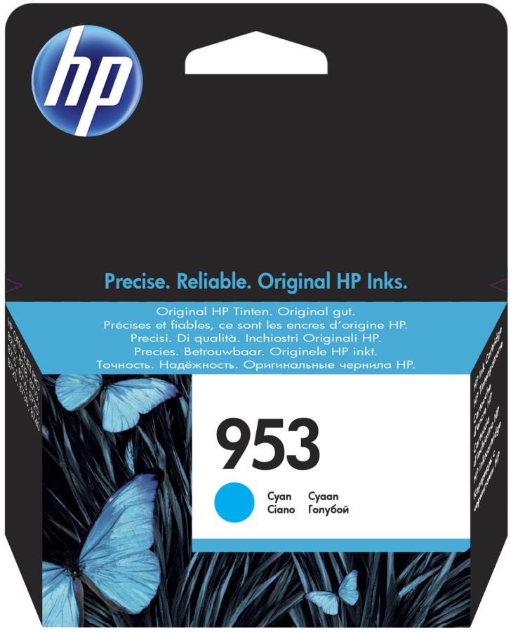 Картридж струйный HP 953 (F6U12AE) для HP OJP 8710/8715/8720/8730/8210/8725, голубой