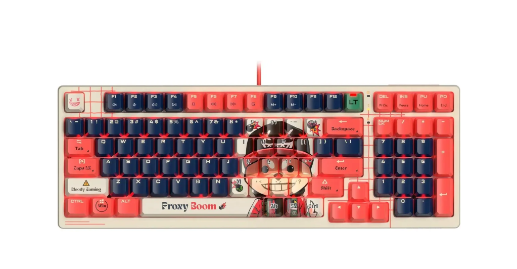 Клавиатура проводная A4Tech Bloody AT98 RGB подсветка черный