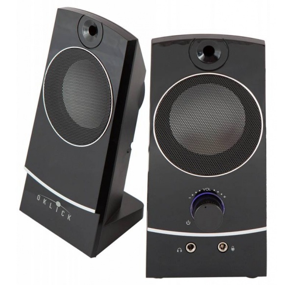 Акустическая система OKLICK OK-118 (2x2W, питание от USB) черный