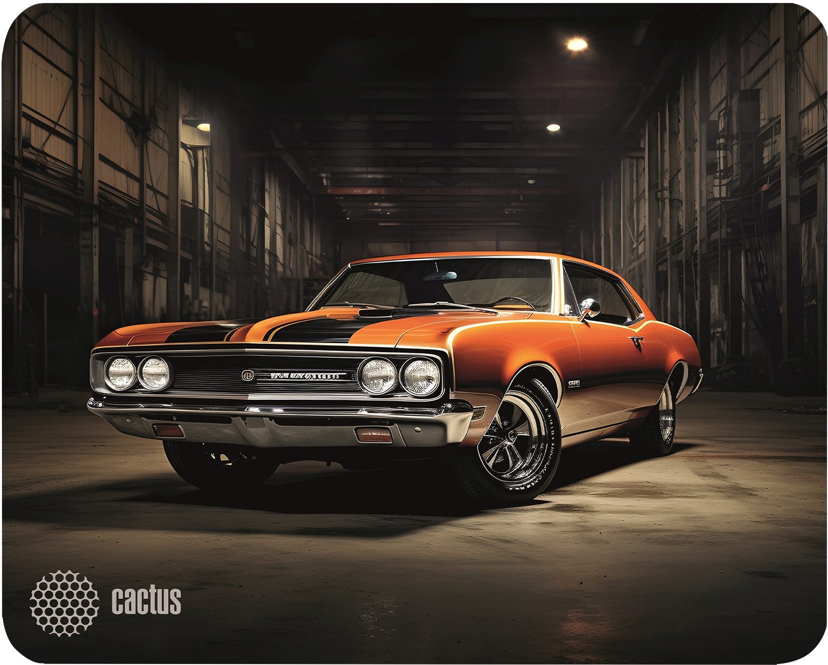 Коврик для мыши CACTUS [CS-MP-P06M] 300x250x2мм, Orange Car