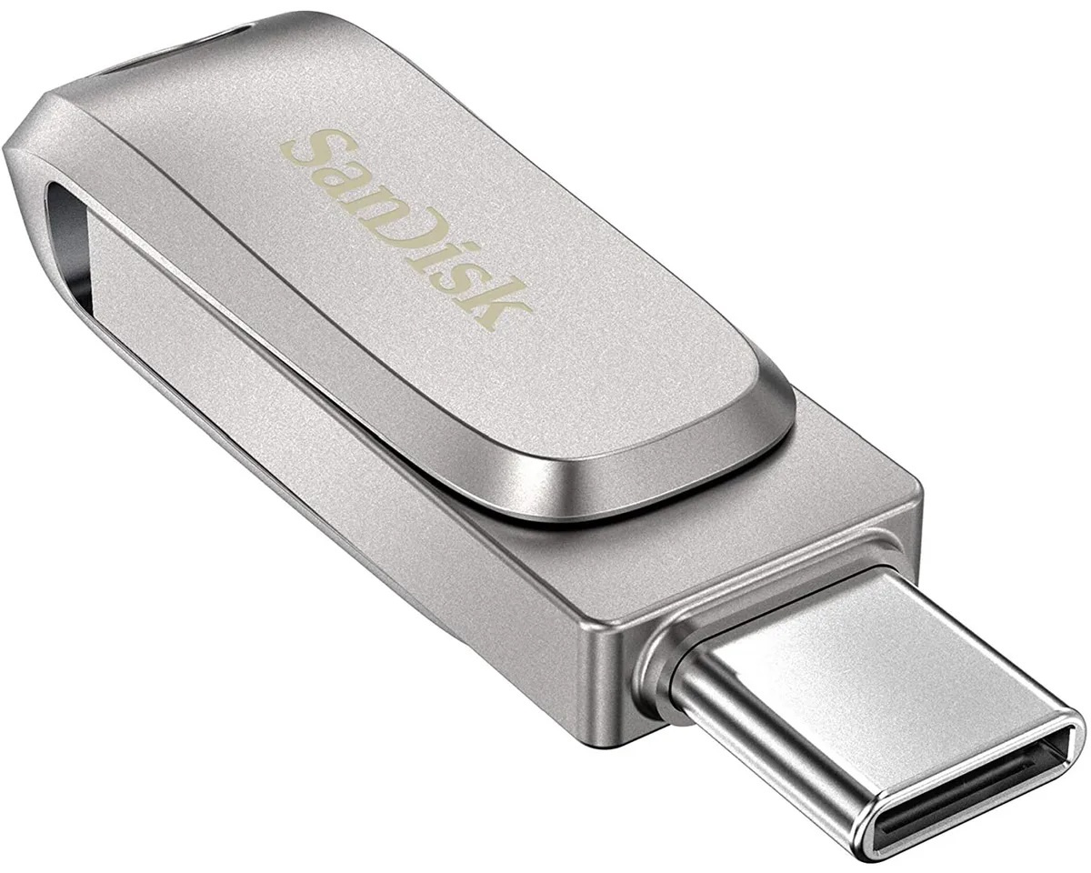 Флешка 64Gb SanDisk Ultra Dual Drive Luxe, USB 3.1 - USB Type-C Silver