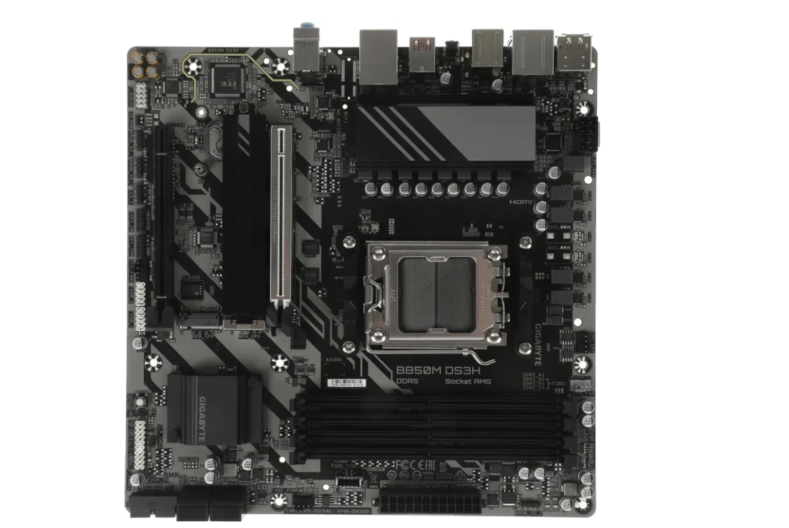 Материнская плата Socket AM5 Gigabyte B850M DS3H (B850) 4*DDR5 HDMI DP mATX