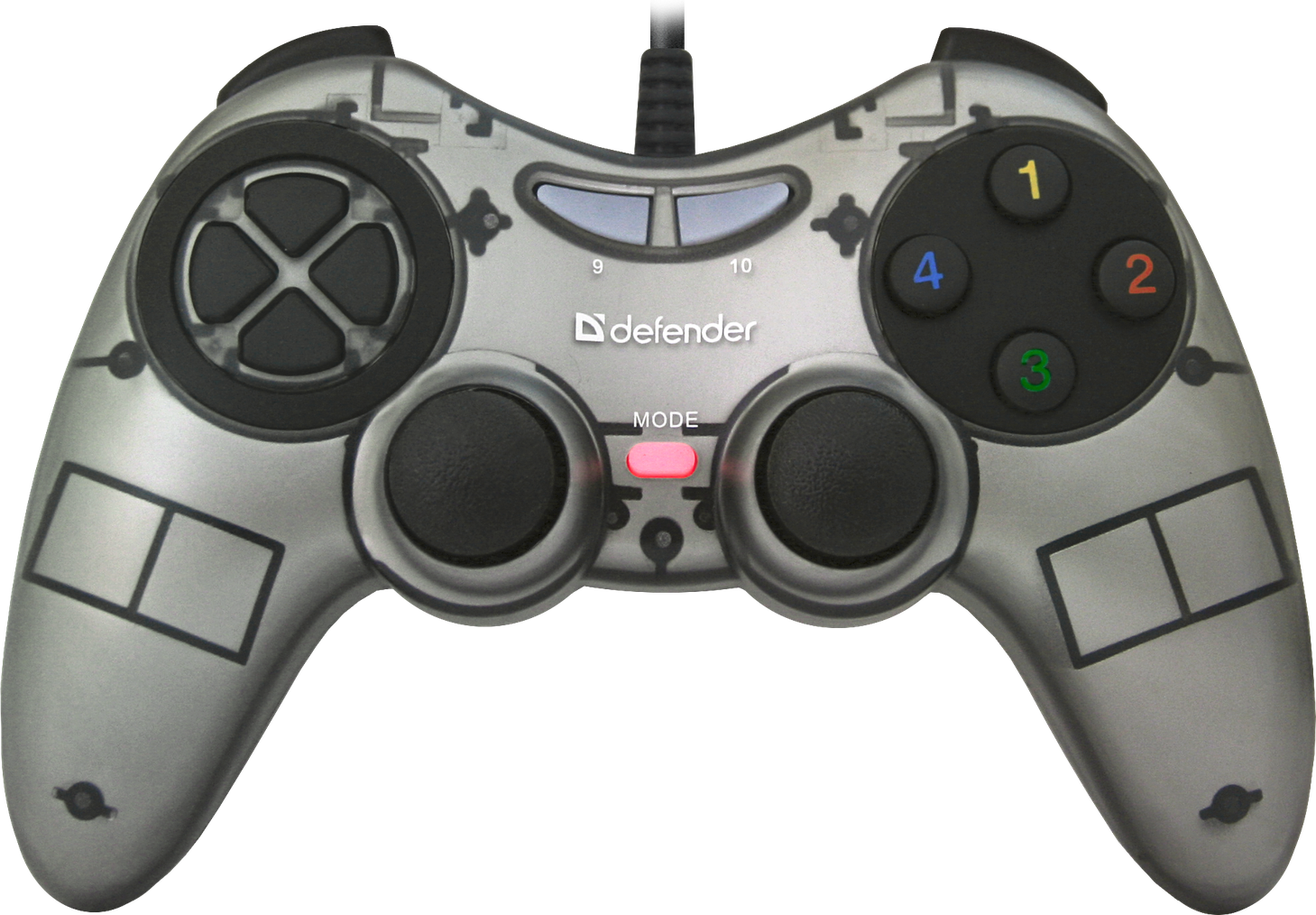 Геймпад Defender Zoom (ПК, 4-позиционный переключатель, 1.5 м) USB