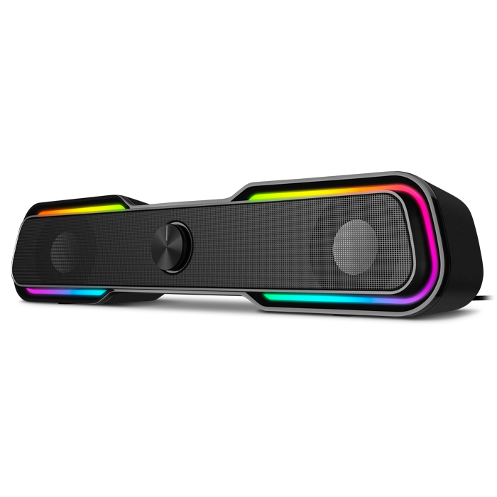 Саундбар SVEN 450 2.0, 10W, USB, RGB, Bluetooth, черный