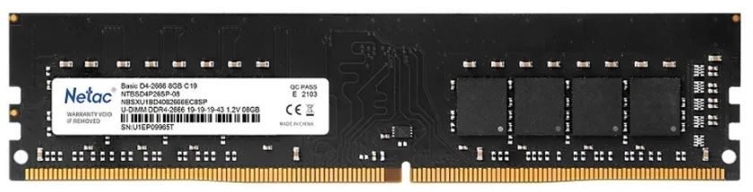 Модуль памяти DDR4 .8Gb PC4-25600 3200MHz Netac C16