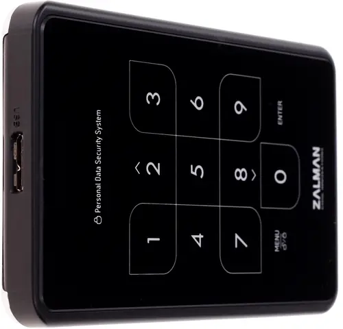 Внешний контейнер USB3.0 -> SATA 2.5", Zalman ZM-SHE500, алюминий, чёрный