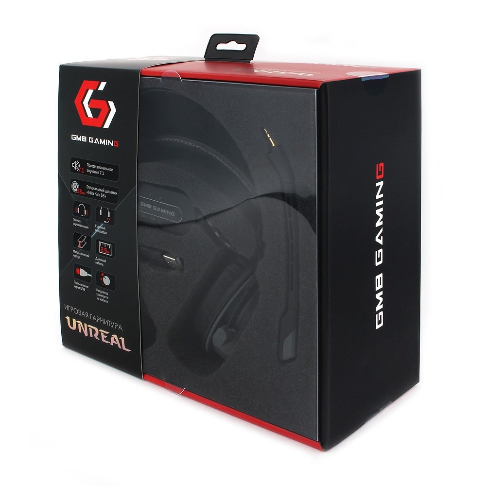 Наушники проводные Gembird MHS-G700U (Металлический корпус, 20 - 20 000 Гц, 108 дБ)
