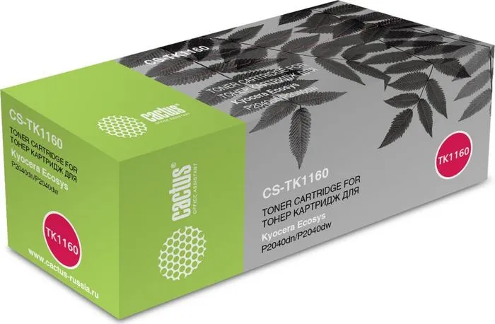 Картридж лазерный Cactus CS-TK1160 для Kyocera, 7200 стр. черный
