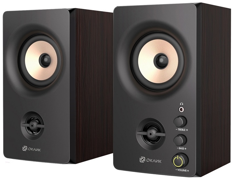 Акустическая система OKLICK OK-164 (2x15W питание от сети 220B) черный