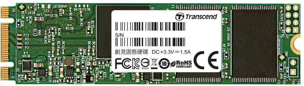 Накопитель SSD M.2 240Gb Transcend 820S (2280, SATA, 500/430 Мбайт/сек)