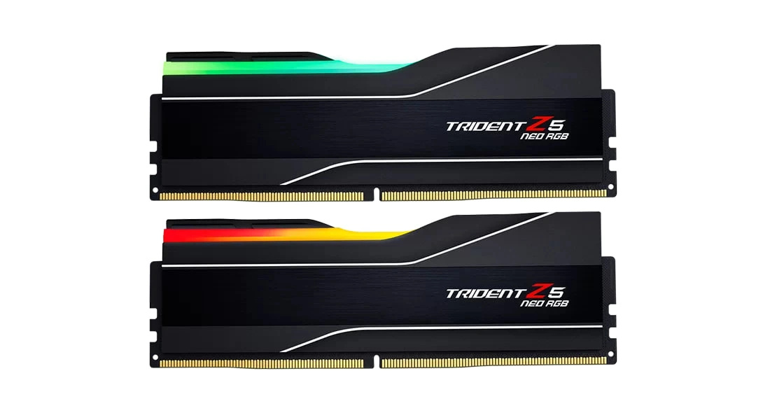 Модуль памяти DDR5 128Gb 6000MHz G.SKILL TRIDENT Z5 NEO RGB (Kit of 2) (F5-6000J3444F64GX2-TZ5NR)