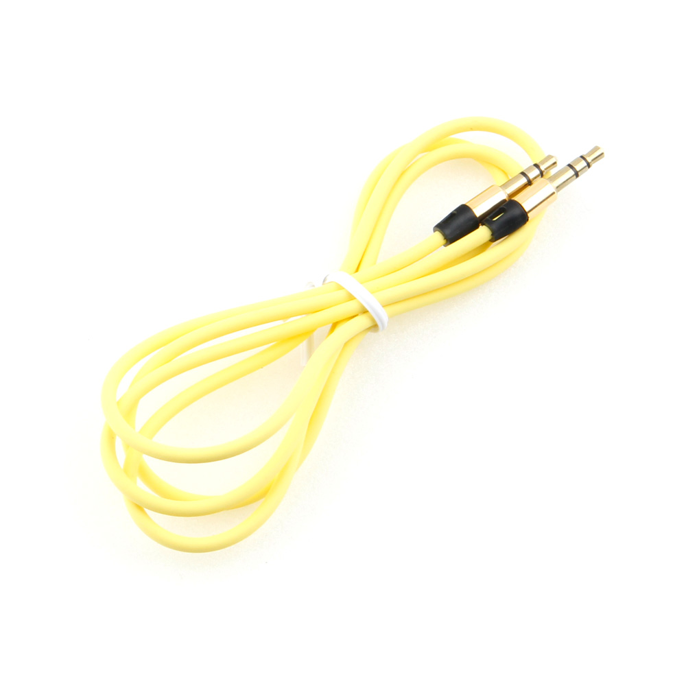 Кабель аудио-видео 3.5Jack (m) < - > 3.5Jack (m)  1.0м, Cablexpert, блистер, желтый