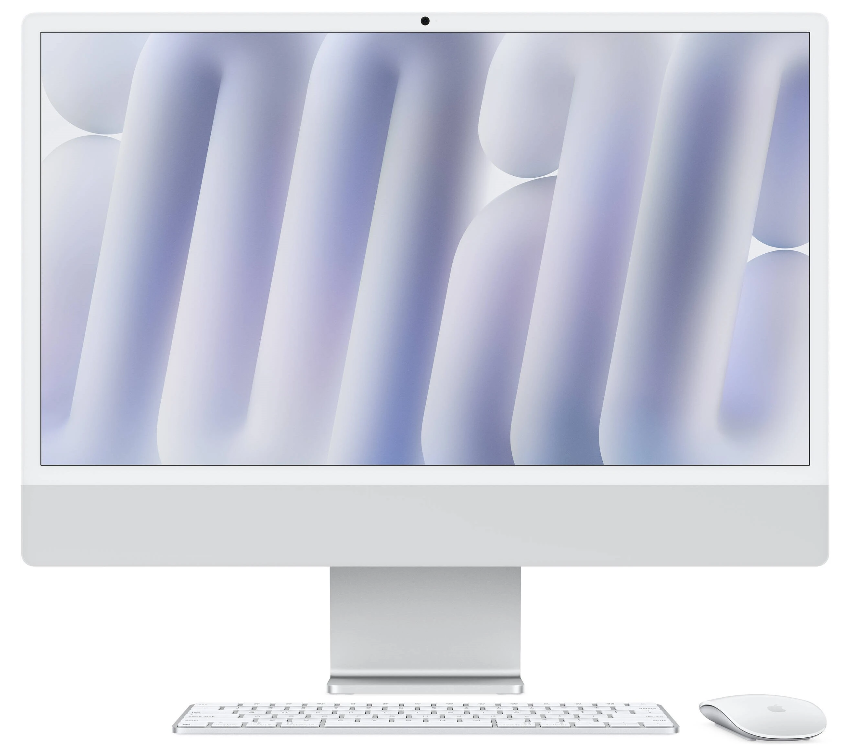 Моноблок Apple iMac 24" 2024 M4  16G 512G 10-Core Silver (серебристый) (без RuStore)