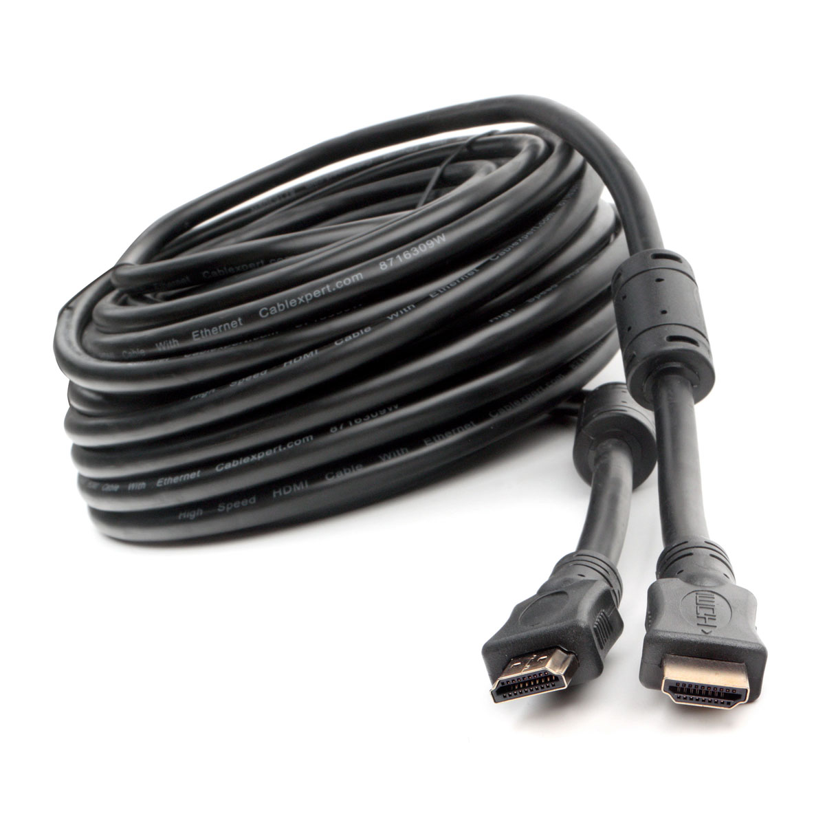 Кабель соединительный HDMI (m) < - > HDMI (m) 20.0м, ver 1.4, Cablexpert, ферритовые кольца, черный