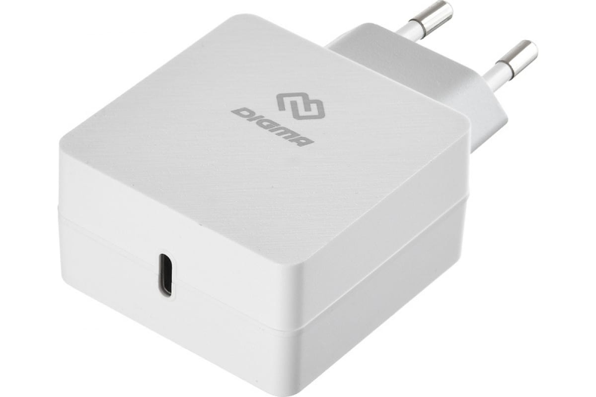 Сетевое зарядное устройство Digma DGPD 18W USB-C White