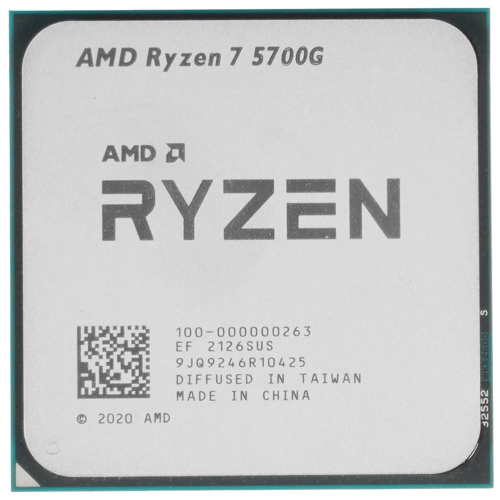 Процессор Socket-AM4 AMD Ryzen 7 5700G (3.8/16Mb/65W/Vega 8/8C16T) OEM
