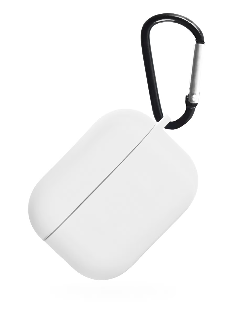 Чехол для наушников Apple Airpods 3 - iNeez силиконовый с карабином, белый
