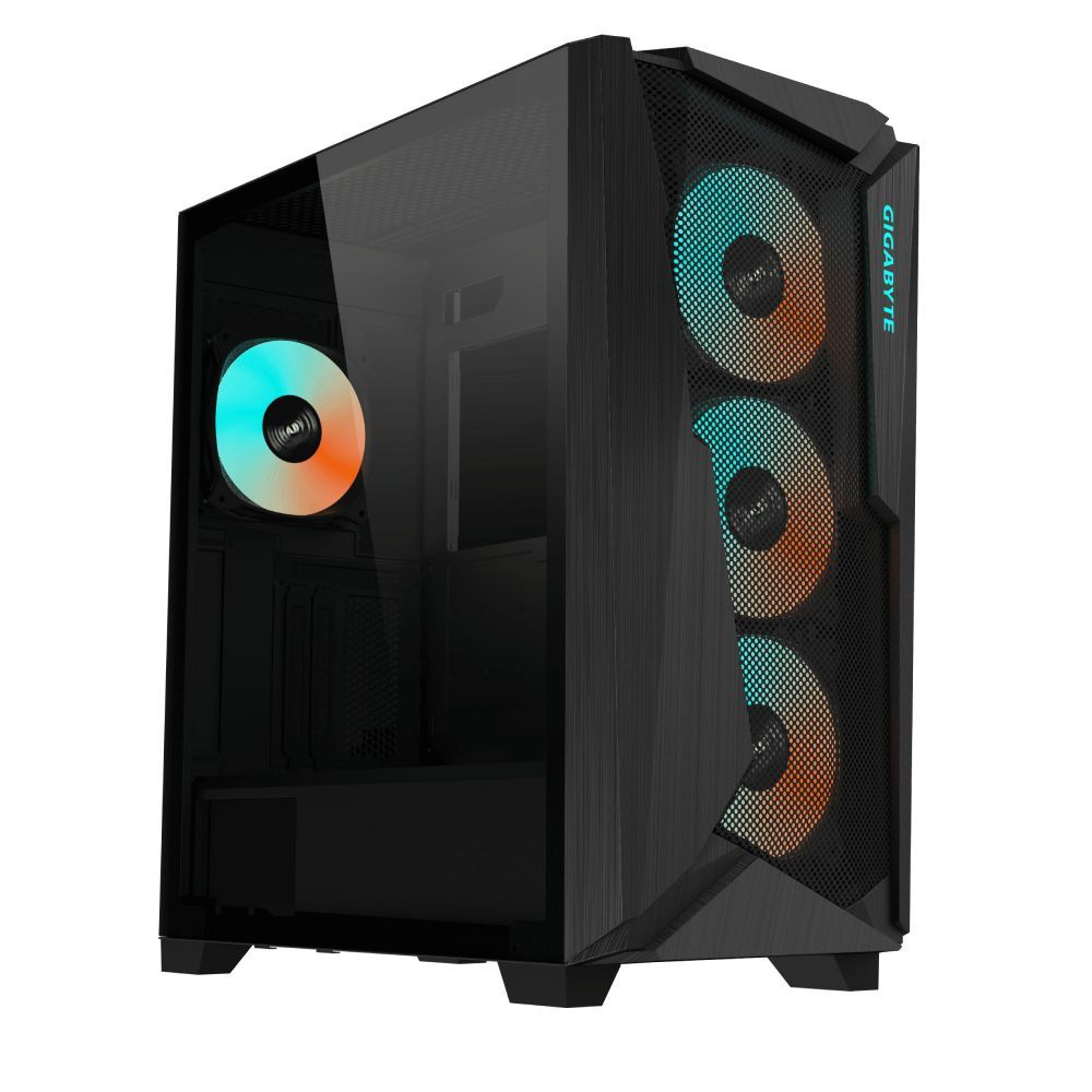 Корпус GIGABYTE C102B GB-C102G (MidTower, 2*USB3.0, без БП, mATX) Black