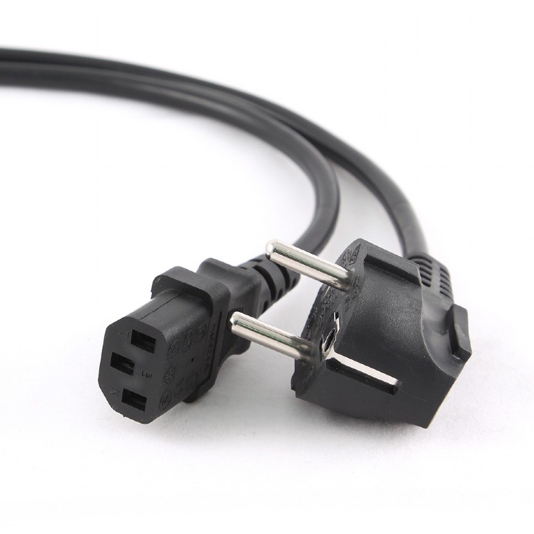 Кабель питания 220V  3.0м, Schuko- C13,  6А, Cablexpert черный