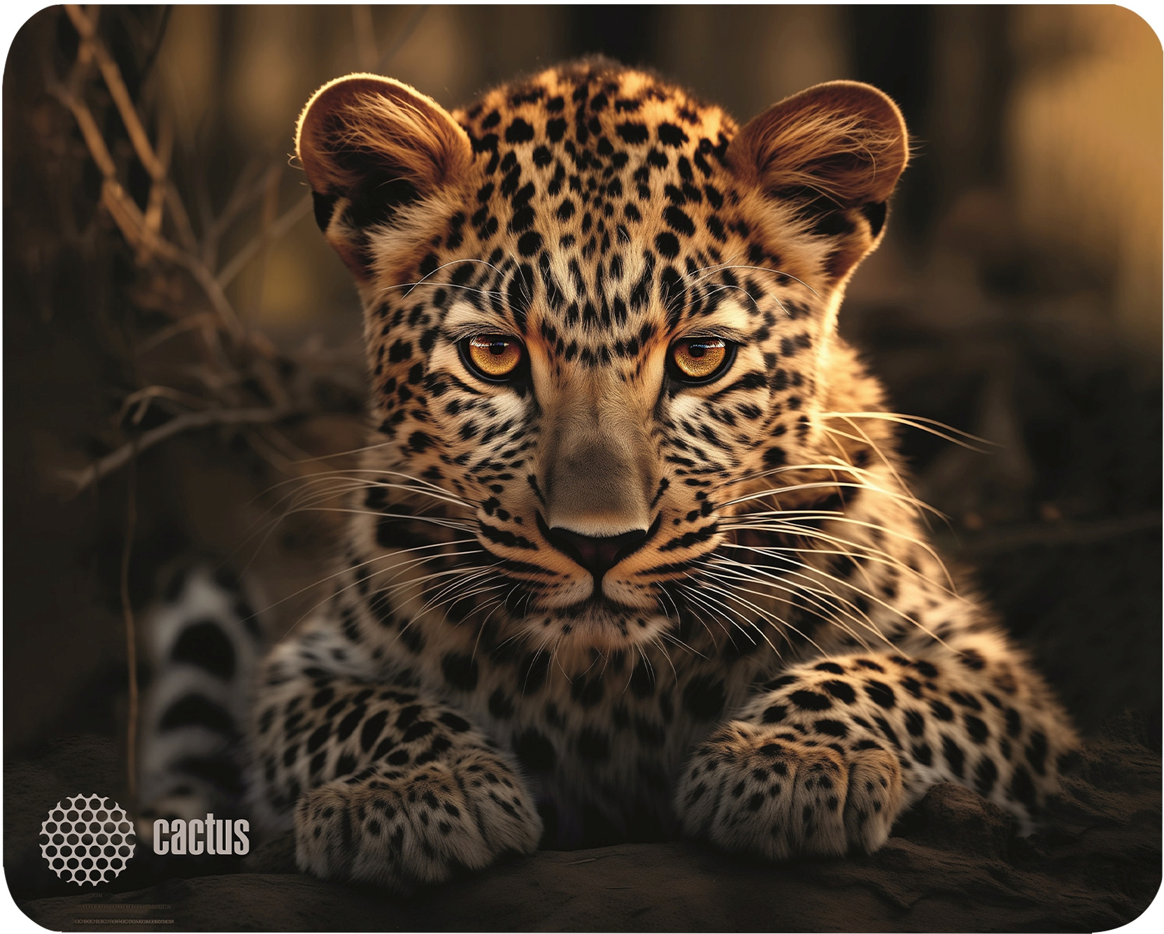 Коврик для мыши CACTUS [CS-MP-D06S] 250x200x3мм, Leopard