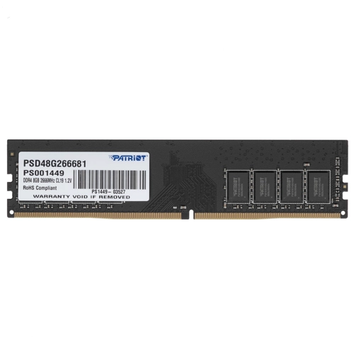 Модуль памяти DDR4 .8Gb PC4-21300 2666MHz Patriot