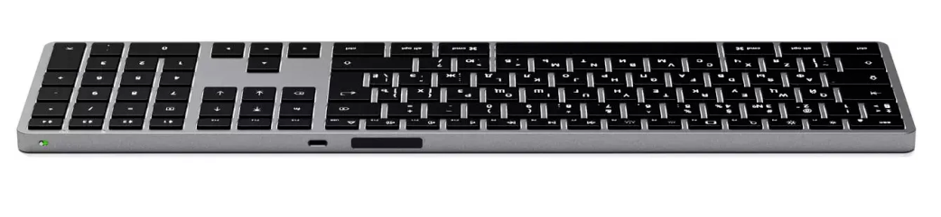 Клавиатура беспроводная Satechi Slim X3 Bluetooth Keyboard темно-серый