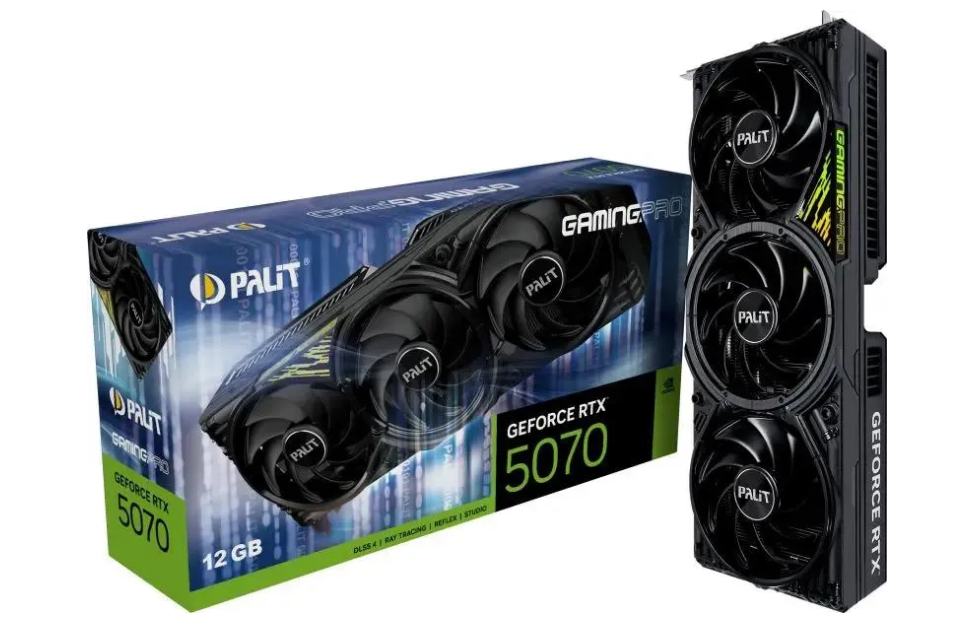 Видеокарта 12Gb PALIT RTX 5070 GAMINGPRO (RTX5070) GDDR7 HDMI DP