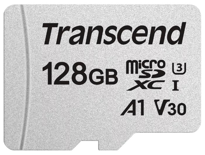 Карта памяти microSD 128Gb Transcend microSDXC CLASS 10 UHS-I U3 V3 + адаптер SD