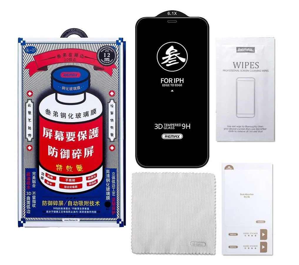 Защитное стекло для смартфона Apple iPhone 16 Pro 6.3" Remax Japan 3D GL-27