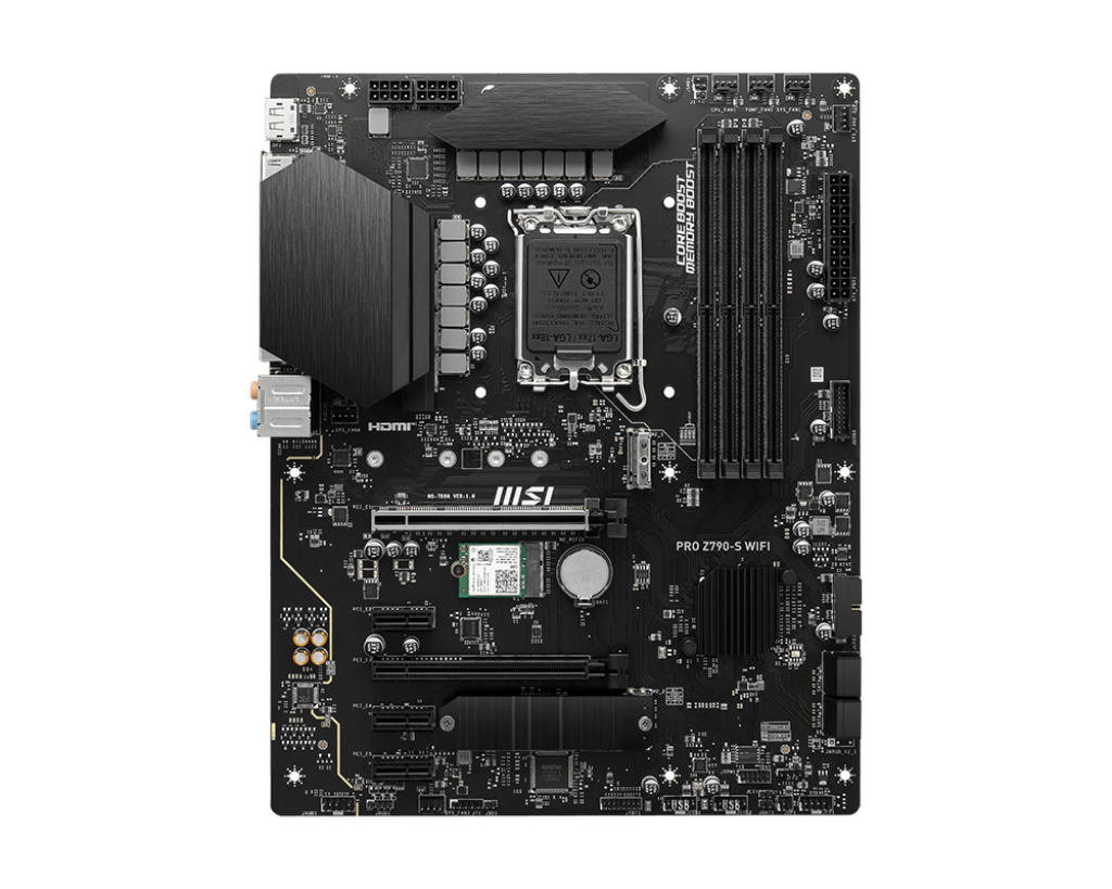 Материнская плата Socket-1700 MSI PRO Z790-S WIFI (Z790) 4*DDR5 HDMI DP ATX