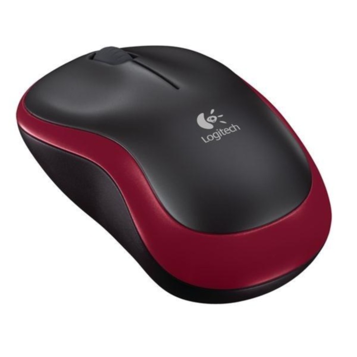 Мышь беспроводная Logitech M185 Wireless темно-красный
