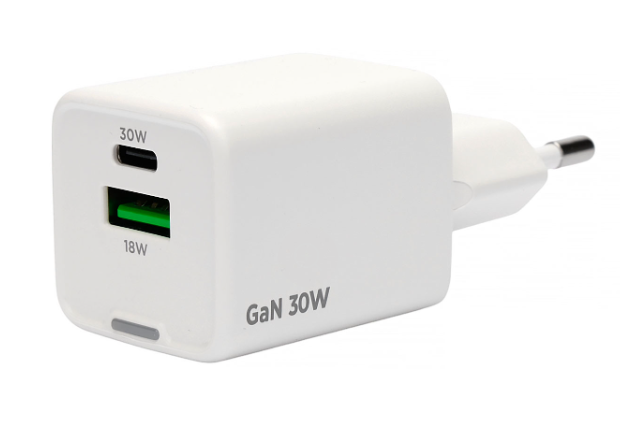 Сетевое зарядное устройство Cablexpert MP3A-PC 30W USB-C USB-A белый