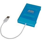 Внешний контейнер USB2.0 -> SATA 2.5", AgeStar SUBCP1 пластик, синий