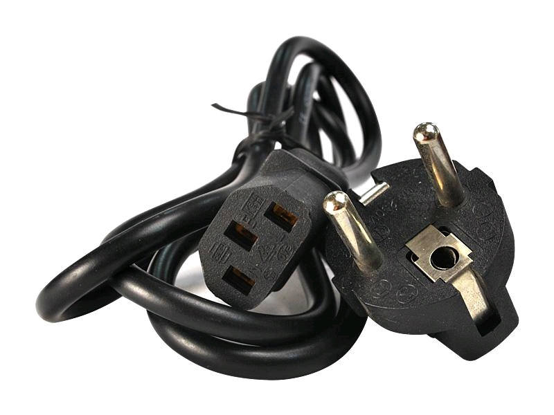 Кабель питания 220V  1.8м, Schuko- C13, 10А, VDE, Cablexpert, черный