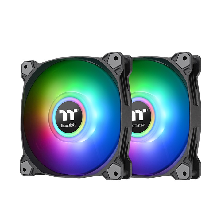 Комплект вентиляторов Thermaltake Pure Duo 12 ARGB Sync 2 Pack Black