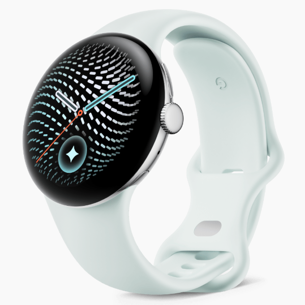 Смарт-часы Google Pixel Watch 5 45mm Wi-Fi Polished Silver/Fog Active Band