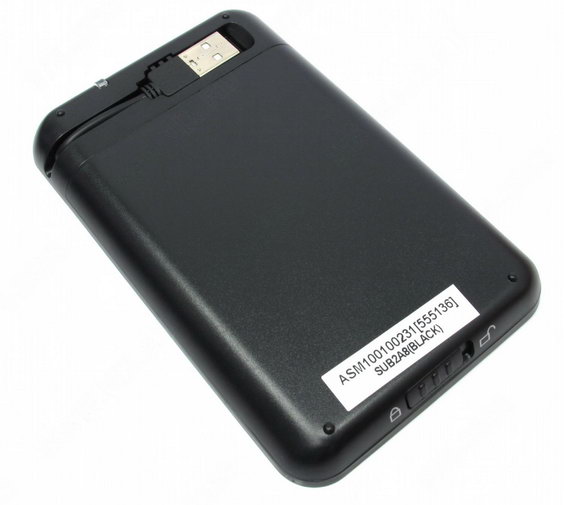 Внешний контейнер USB2.0 -> SATA 2.5", AgeStar SUB2A8 алюминий, чёрный