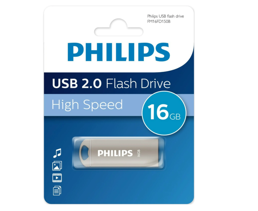 Флешка 16Gb PHILIPS IRON 2.0 USB 2.0