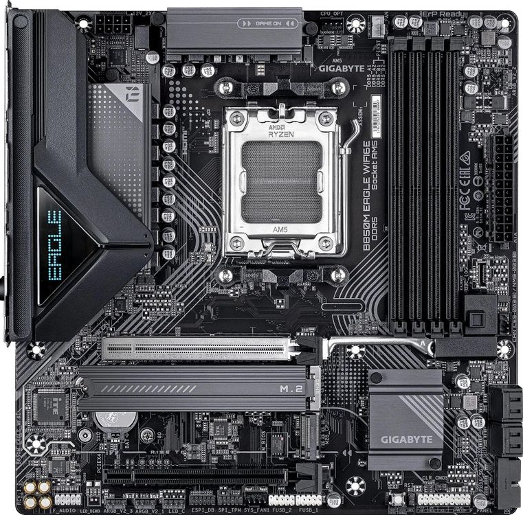 Материнская плата Socket AM5 Gigabyte B850M EAGLE WF7 (B650) 4*DDR5 HDMI DP mATX