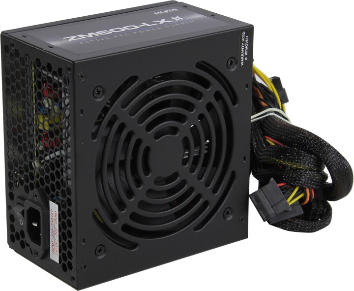 Блок питания 600W Zalman ZM600-LXII (120mm, 24+8pin, 2*8pin, 7*Sata, 2*IDE)