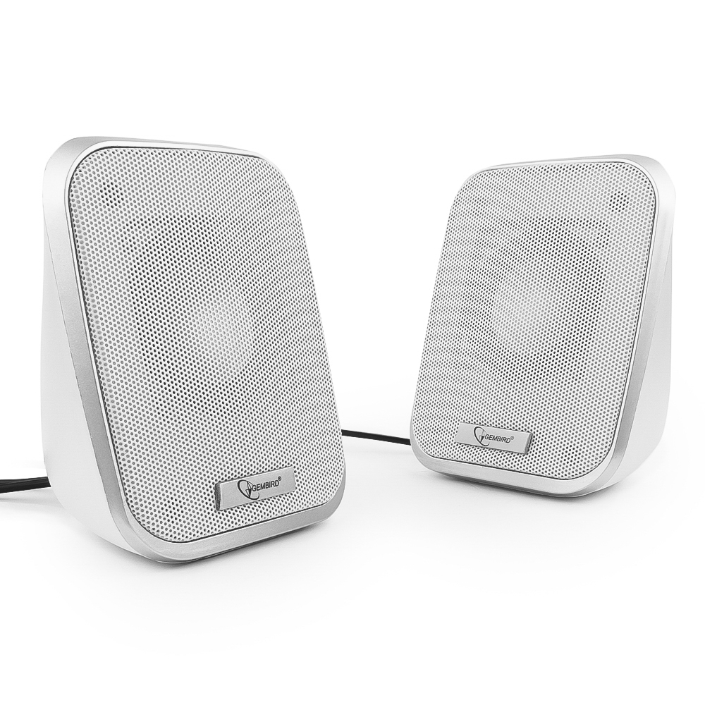Акустическая система Gembird SPK-100 (2x3W, питание от USB) белый