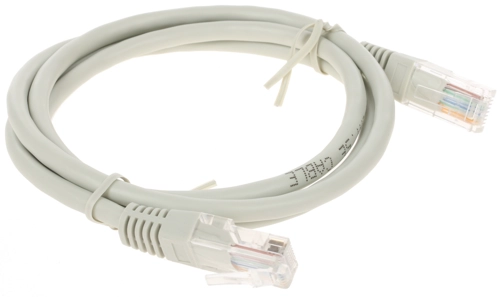 Кабель патч-корд Patch cord кат.5e, медный  1.0м, серый