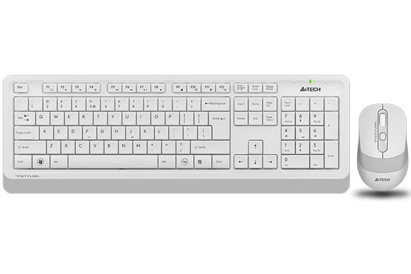 Комплект беспроводной (клавиатура+мышь) A4Tech Fstyler FG1010 Wireless White-Grey