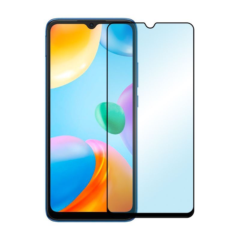 Защитное стекло для смартфона Xiaomi Redmi 10C | Poco C40 - DF xiColor-96 прозрачное (черная рамка)