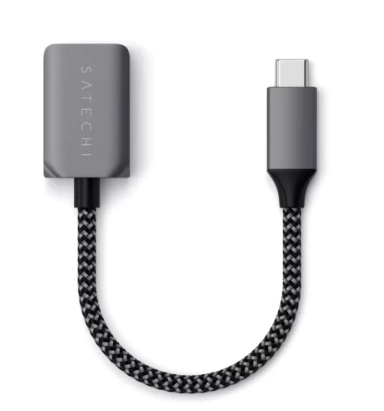 Переходник Satechi USB-C to USB-A Space Gray