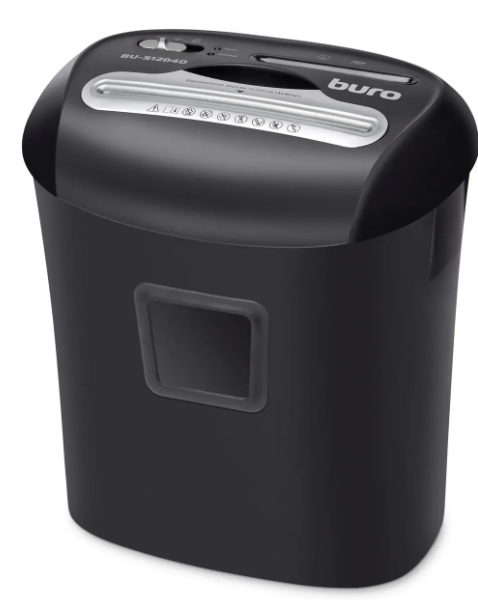 Уничтожитель бумаги Buro Office BU-S1204D (секр.P-4)/фрагменты/12лист./21лтр./пл.карты/CD