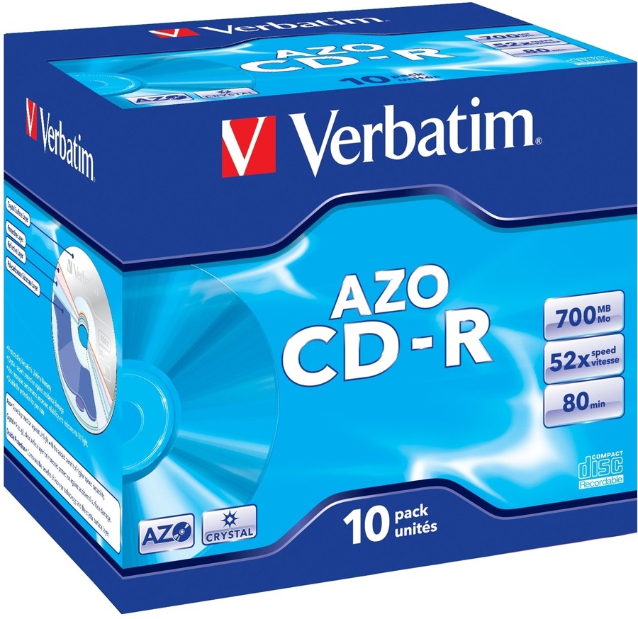 Диск CD-R 700 Mb Verbatim 52x Jewel Case
