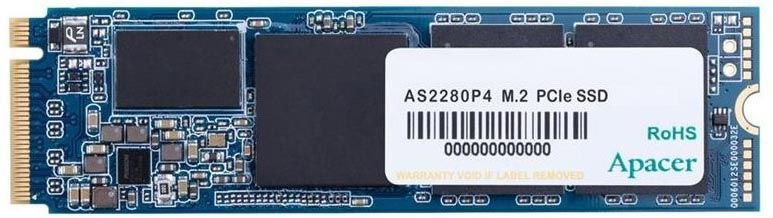 Накопитель SSD M.2 512Gb Apacer AS2280P4 (PCI-E 3.0 x4, 2100/1500 Мбайт/сек)