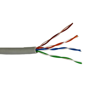 Кабель витая пара внутренний 4 пары кат.6 UTP (метражом) медный Krauler